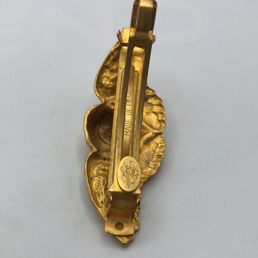 Kirks Folly Art Nouveau Style Gold Tone Angel Winged Cherub Hair pin - Picture 8 of 10